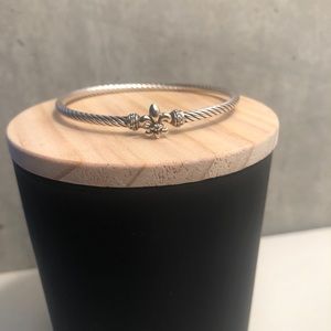 David Yurman Cable Fleur-de-lis Bracelet